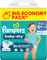 Windeln Baby Dry Gr. 5+ (12-17 kg) Big Pack, 58 St