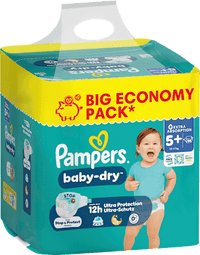 Windeln Baby Dry Gr. 5+ (12-17 kg) Big Pack, 58 St