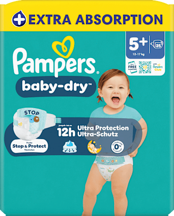 Windeln Baby Dry Gr. 5+ (12-17 kg), 25 St