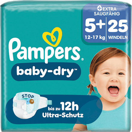 Windeln Baby Dry Gr. 5+ (12-17 kg), 25 St