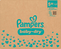Windeln Baby Dry Gr.  5+ Junior Plus (12-17 kg) Monatsbox, 168 St