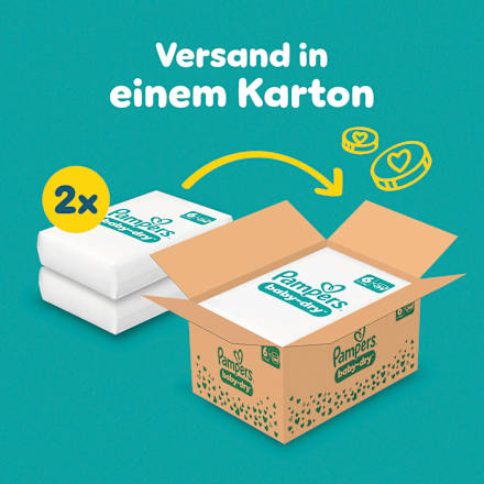 Windeln Baby Dry Gr. 6 Extra Large (13-18 kg) Monatsbox, 148 St