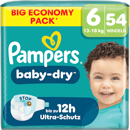 Windeln Baby Dry Gr. 6 XL (13-18 kg) Big Pack, 54 St