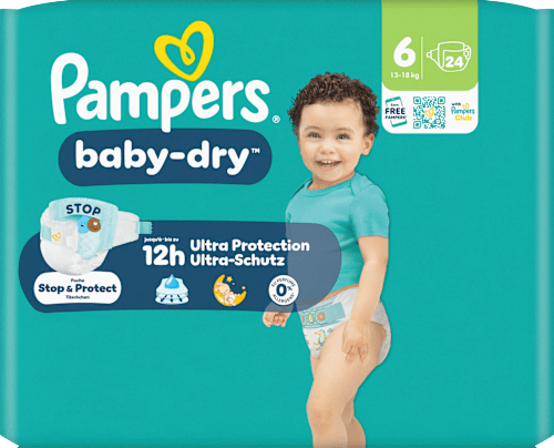 Windeln Baby Dry Gr. 6 XL (13-18 kg), 24 St