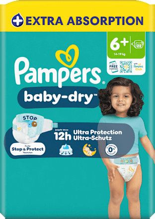 Windeln Baby Dry Gr. 6+ XL (14-19 kg), 22 St