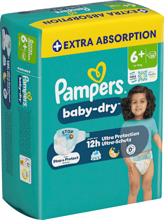 Windeln Baby Dry Gr. 6+ XL (14-19 kg), 22 St