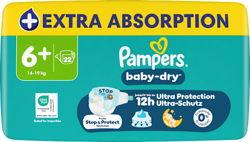 Windeln Baby Dry Gr. 6+ XL (14-19 kg), 22 St