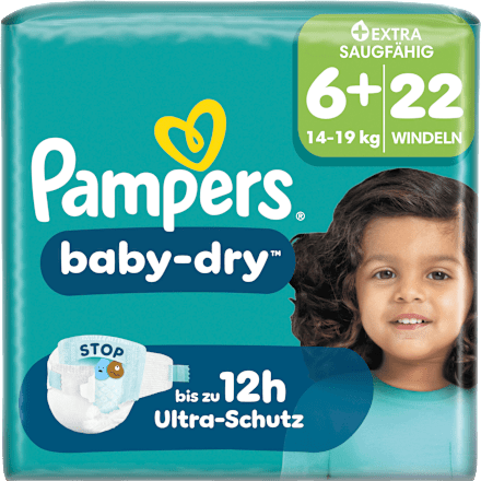 Windeln Baby Dry Gr. 6+ XL (14-19 kg), 22 St