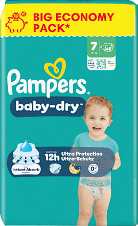 Windeln Baby Dry Gr. 7 XL (15+ kg) Big Pack, 48 St