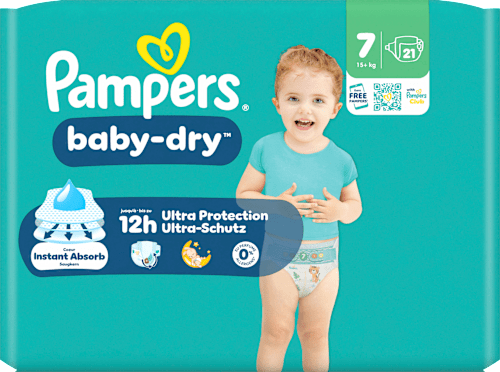 Windeln Baby Dry Gr. 7 XL (15+ kg), 21 St