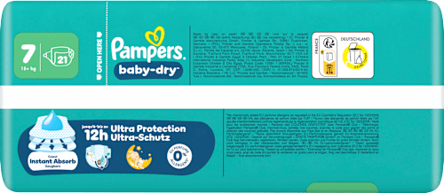 Windeln Baby Dry Gr. 7 XL (15+ kg), 21 St
