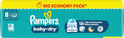 Windeln Baby Dry Gr. 8 XL (17+ kg) Big Pack, 44 St