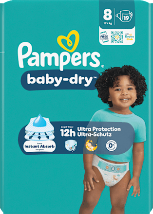 Windeln Baby Dry Gr. 8 XL (17+ kg), 19 St