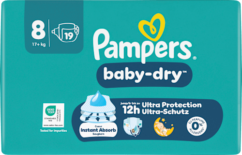 Windeln Baby Dry Gr. 8 XL (17+ kg), 19 St
