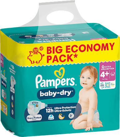 Windeln Gr. 4+ (10-15 kg) Big Pack, 66 St