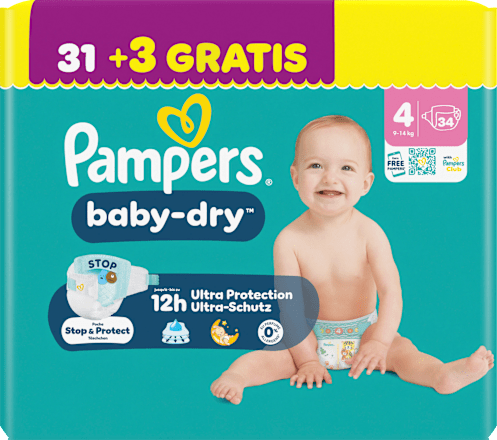 Windeln Gr. 4 (9-14 kg), 34 St