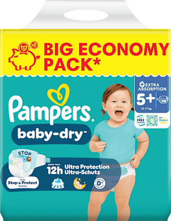 Windeln Gr. 5+ (12-17 kg) Big Pack, 58 St