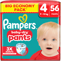 Baby Pants Baby Dry Gr.4 Maxi (9-15 kg), Big Pack, 56 St Pampers