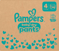 Babybroekjes Baby Dry Maat 4 Maxi (9-15 kg), maandelijkse doos, 180 stuks