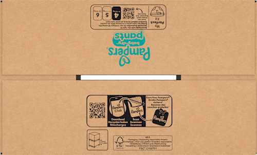 Babybroekjes Baby Dry Maat 4 Maxi (9-15 kg), maandelijkse doos, 180 stuks