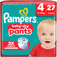 Babybroekjes Baby Dry Maat 4 Maxi (9-15 kg), 27 stuks