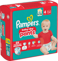 Babybroekjes Baby Dry Maat 4 Maxi (9-15 kg), 27 stuks