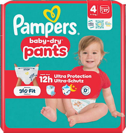 Baby Pants Baby Dry Gr. 4 Maxi (9-15 kg), 27 St