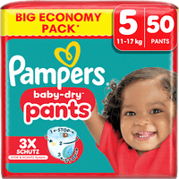 Babybroekjes Baby Dry Maat 5 Junior (11-17 kg) Grote verpakking, 50 stuks