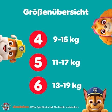 Babybroekjes Baby Dry Maat 5 Junior (11-17 kg) Limited Edition Paw Patrol, maandelijkse doos, 160 stuks