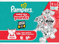Babybroekjes Baby Dry Maat 5 Junior (11-17 kg) Limited Edition Paw Patrol, maandelijkse doos, 160 stuks