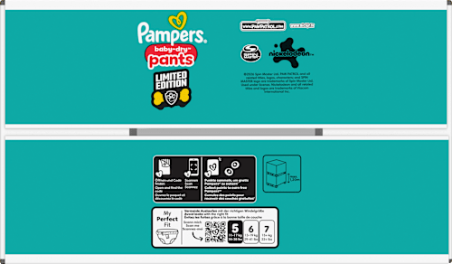 Babybroekjes Baby Dry Maat 5 Junior (11-17 kg) Limited Edition Paw Patrol, maandelijkse doos, 160 stuks