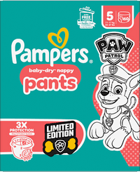 Babybroekjes Baby Dry Maat 5 Junior (11-17 kg) Limited Edition Paw Patrol, maandelijkse doos, 160 stuks