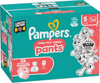 Babybroekjes Baby Dry Maat 5 Junior (11-17 kg) Limited Edition Paw Patrol, maandelijkse doos, 160 stuks