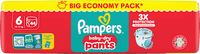 Babybroekjes Baby Dry Maat 6 Extra Groot (13-19 kg) Grote verpakking, 44 stuks