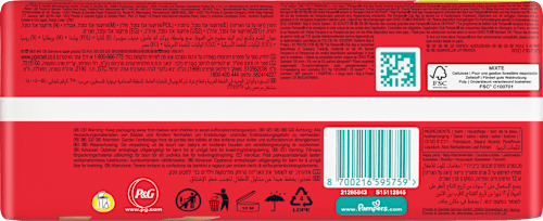 Babybroekjes Baby Dry Maat 6 Extra Groot (13-19 kg) Grote verpakking, 44 stuks