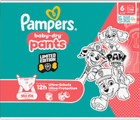 Babybroekjes Baby Dry Maat 6 Extra Groot (13-19 kg) Limited Edition Paw Patrol, maandelijkse doos, 138 stuks