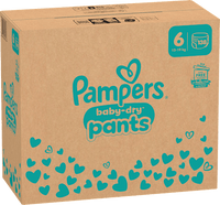 Babybroekjes Baby Dry Maat 6 Extra Groot (13-19 kg), maandelijkse doos, 138 stuks