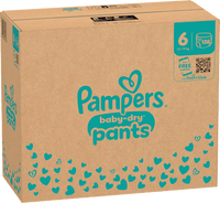 Babybroekjes Baby Dry Maat 6 Extra Groot (13-19 kg), maandelijkse doos, 138 stuks