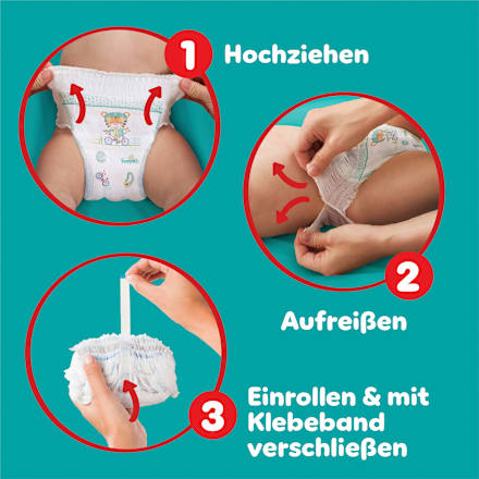 Babybroekjes Baby Dry Maat 6 Extra Groot (13-19 kg), maandelijkse doos, 138 stuks