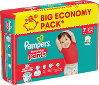Babybroekjes Baby Dry Maat 7 Extra Groot (15+ kg), Grote Verpakking, 38 stuks