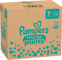 Babybroekjes Baby Dry maat 7 extra groot (15+ kg), maandelijkse doos, 126 stuks