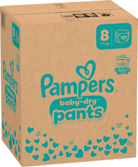 Babybroekjes Baby Dry maat 8 extra groot (17+ kg), maandelijkse doos, 117 stuks