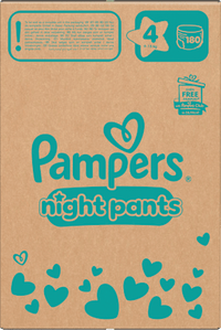 Baby Pants night Baby Dry Gr. 4 (9-15 kg), Monatsbox, 180 St Pampers