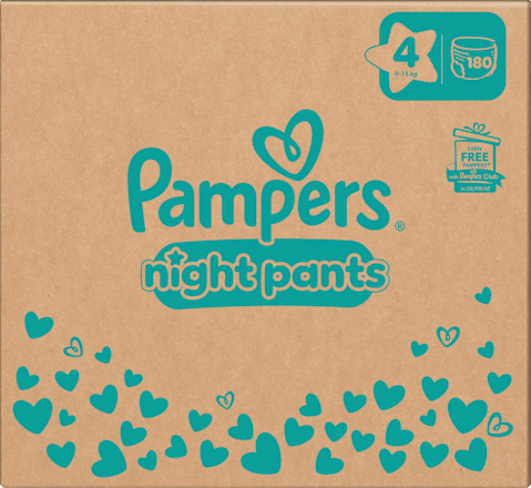 Baby Pants night Baby Dry Gr. 4 (9-15 kg), Monatsbox, 180 St Pampers