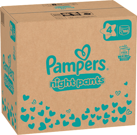 Baby Pants night Baby Dry Gr. 4 (9-15 kg), Monatsbox, 180 St Pampers