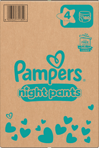 Baby Pants night Baby Dry Gr. 4 (9-15 kg), Monatsbox, 180 St Pampers