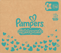 Baby Pants Night Baby Dry maat 6 (13+ kg), maandelijkse doos, 138 stuks
