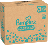 Baby Pants Night Baby Dry maat 6 (13+ kg), maandelijkse doos, 138 stuks