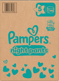Baby Pants night Baby Pants maat 5 (12-17 kg), maandelijkse doos, 160 stuks