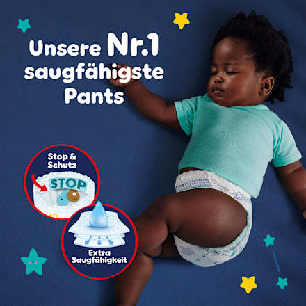 Baby Pants night Baby Pants maat 5 (12-17 kg), maandelijkse doos, 160 stuks